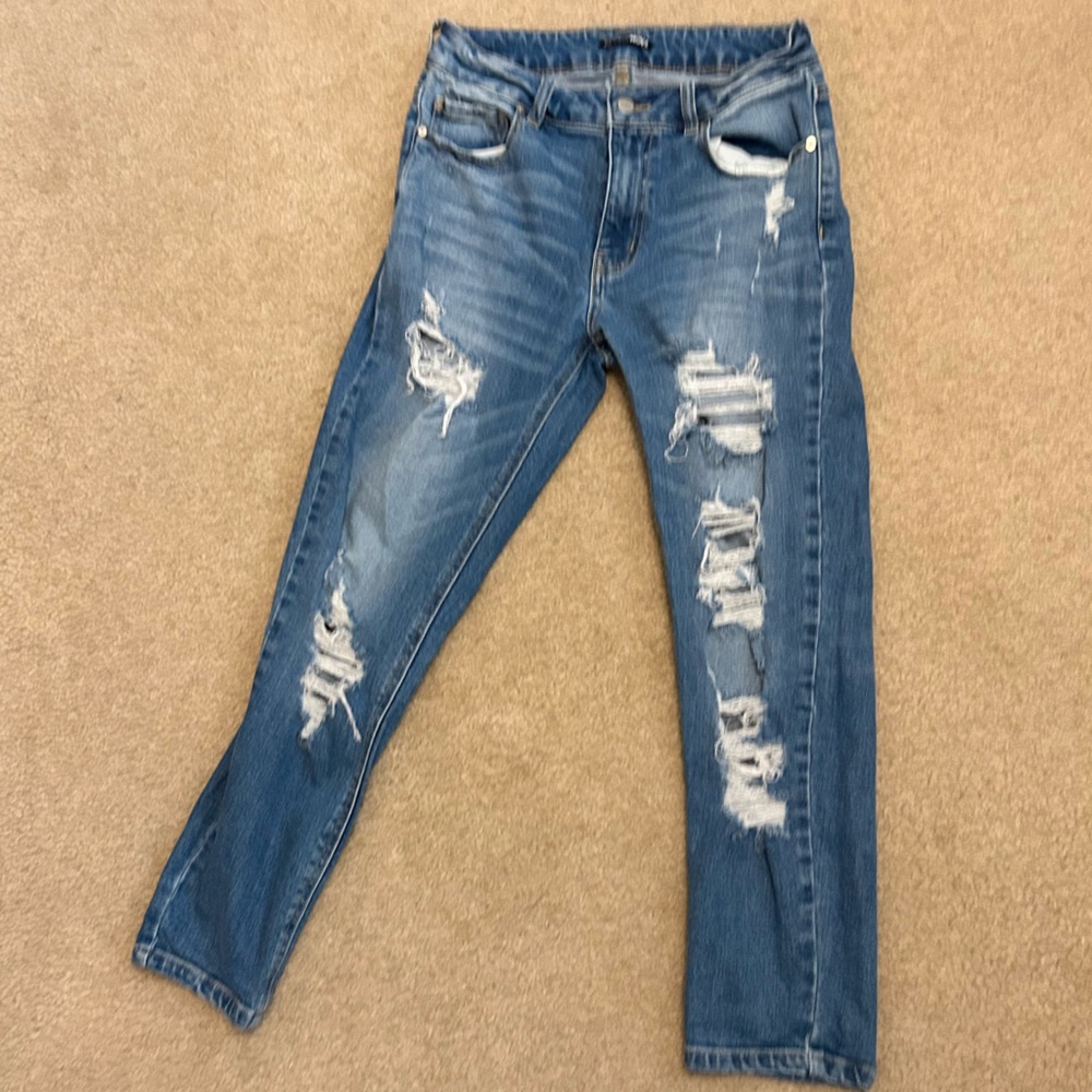 Fashion Nova Distressed Denim Jeans